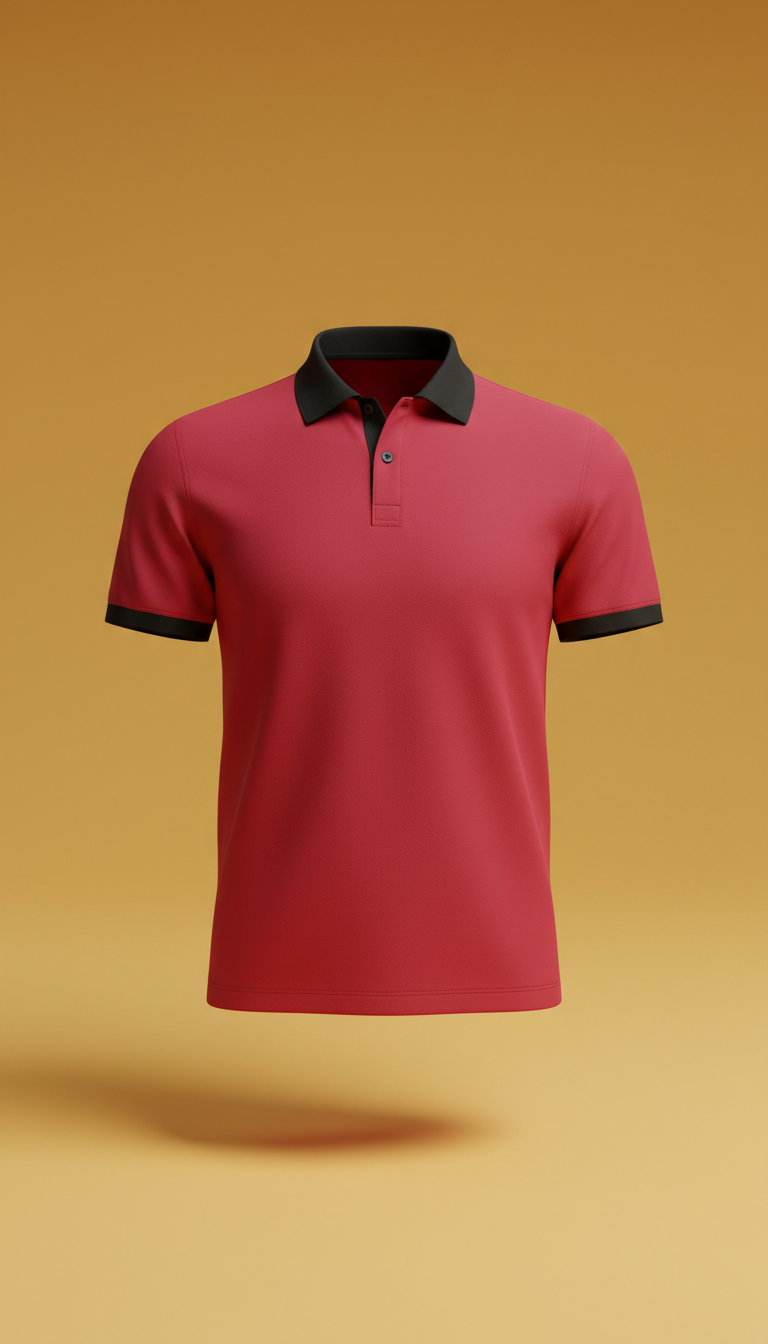 Red Mascot Cotton Polo