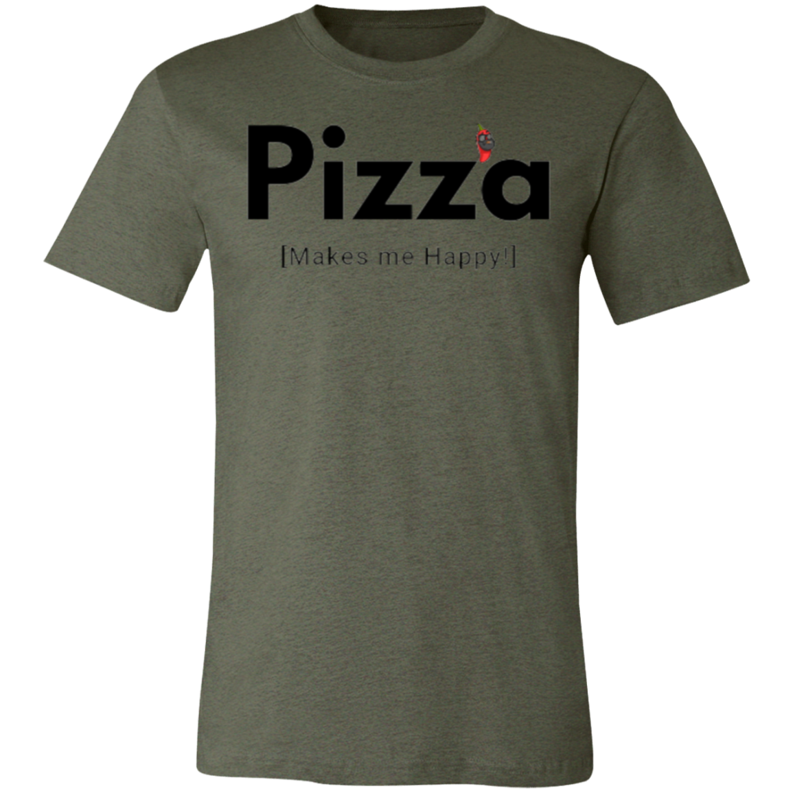 SD Pizza Happy Unisex Jersey Short-Sleeve T-Shirt