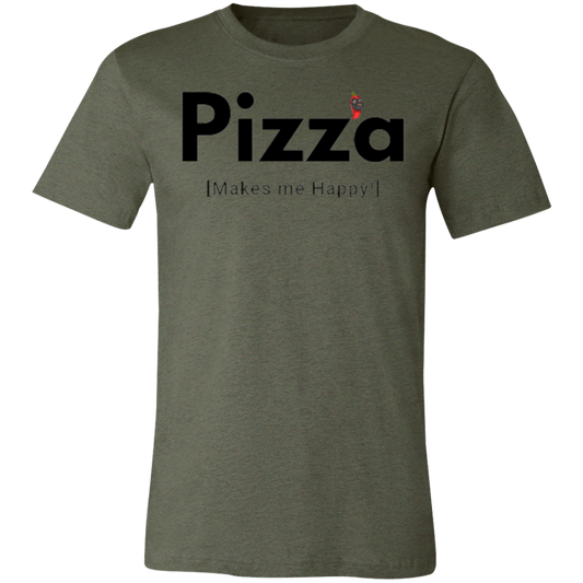 SD Pizza Happy Unisex Jersey Short-Sleeve T-Shirt