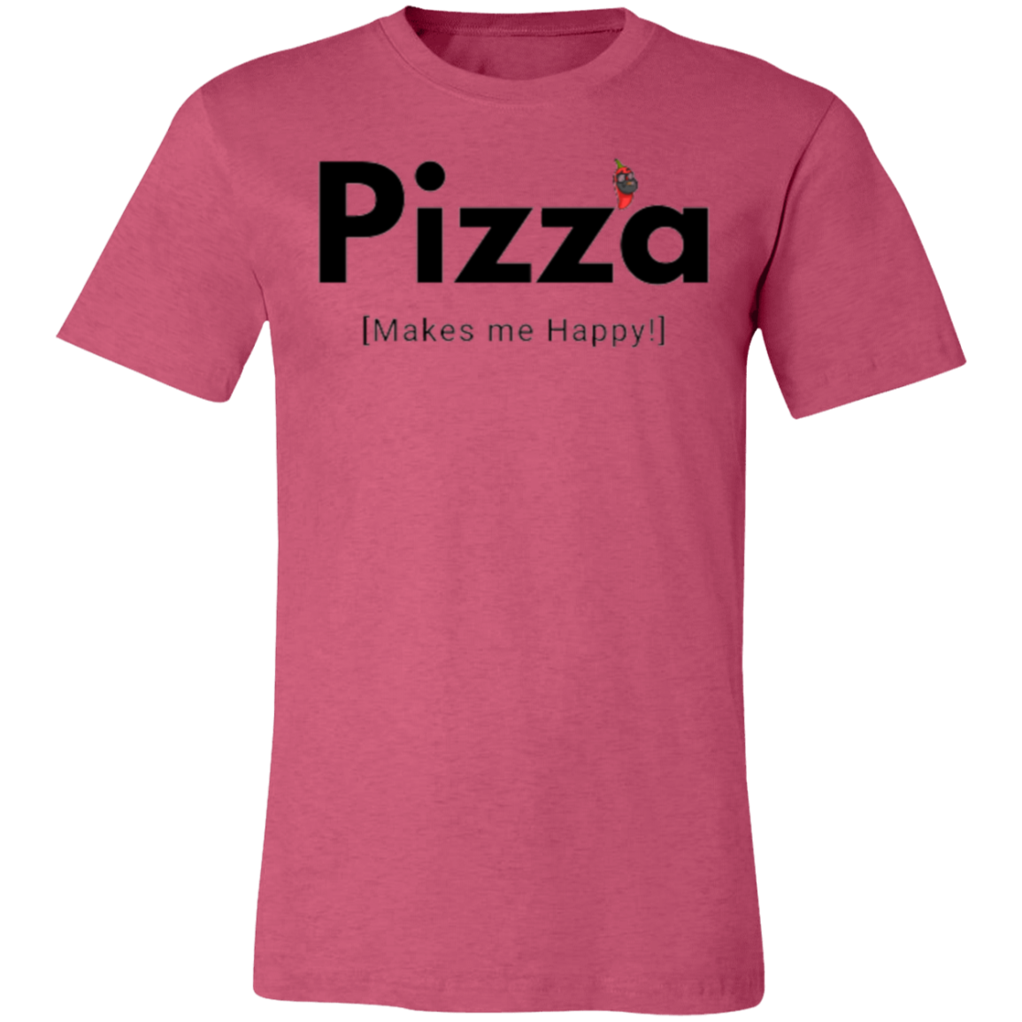 SD Pizza Happy Unisex Jersey Short-Sleeve T-Shirt