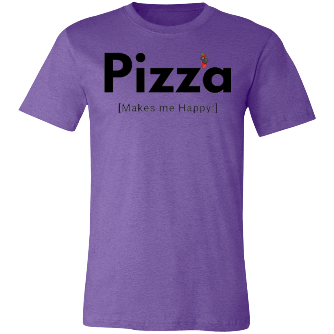 SD Pizza Happy Unisex Jersey Short-Sleeve T-Shirt