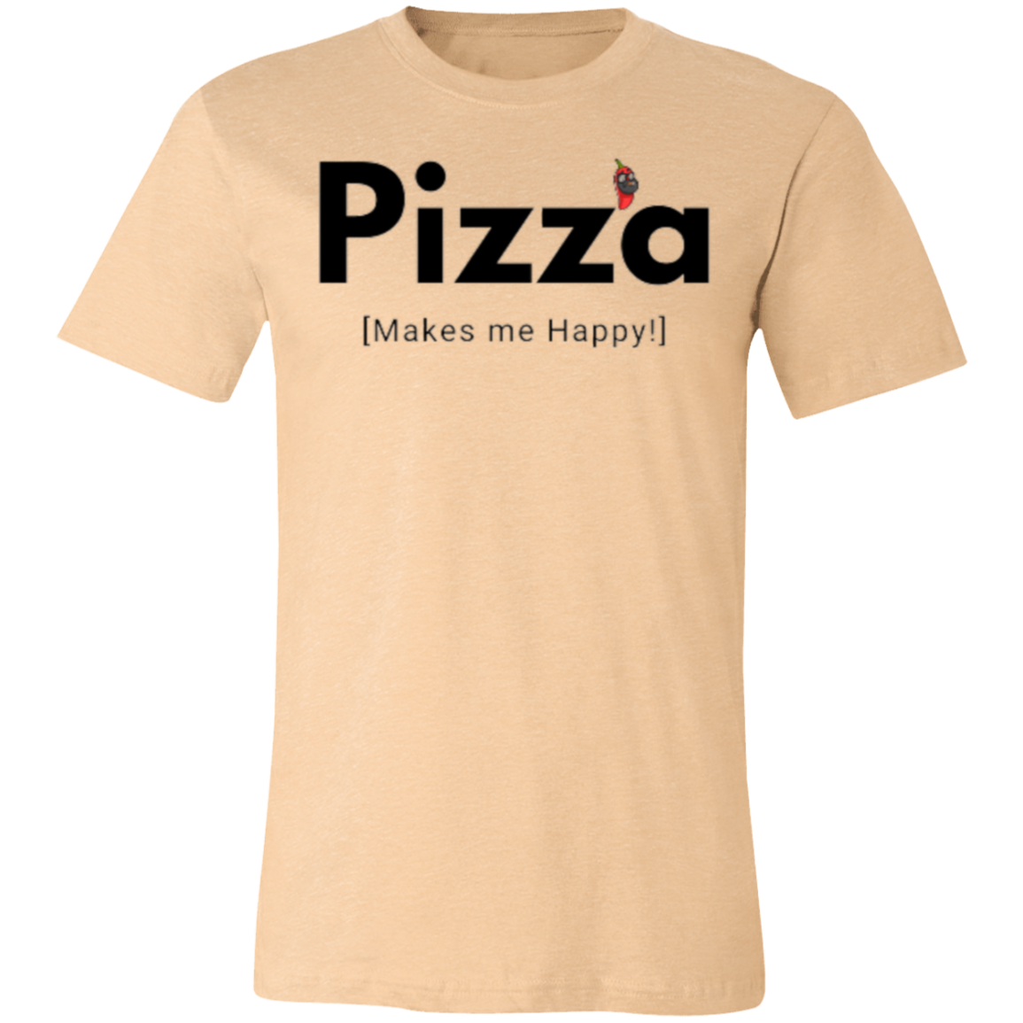 SD Pizza Happy Unisex Jersey Short-Sleeve T-Shirt