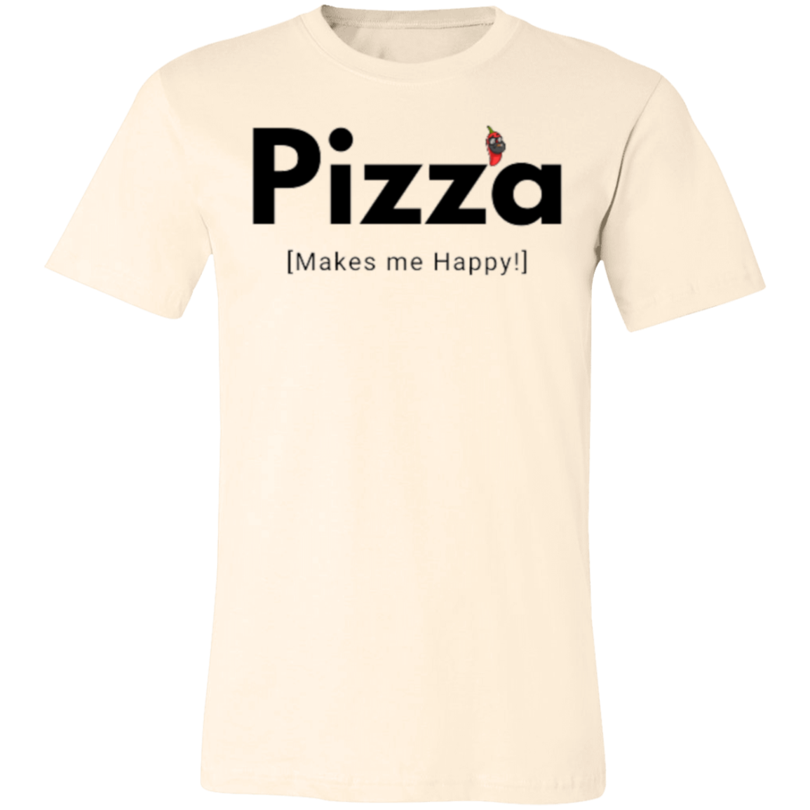 SD Pizza Happy Unisex Jersey Short-Sleeve T-Shirt