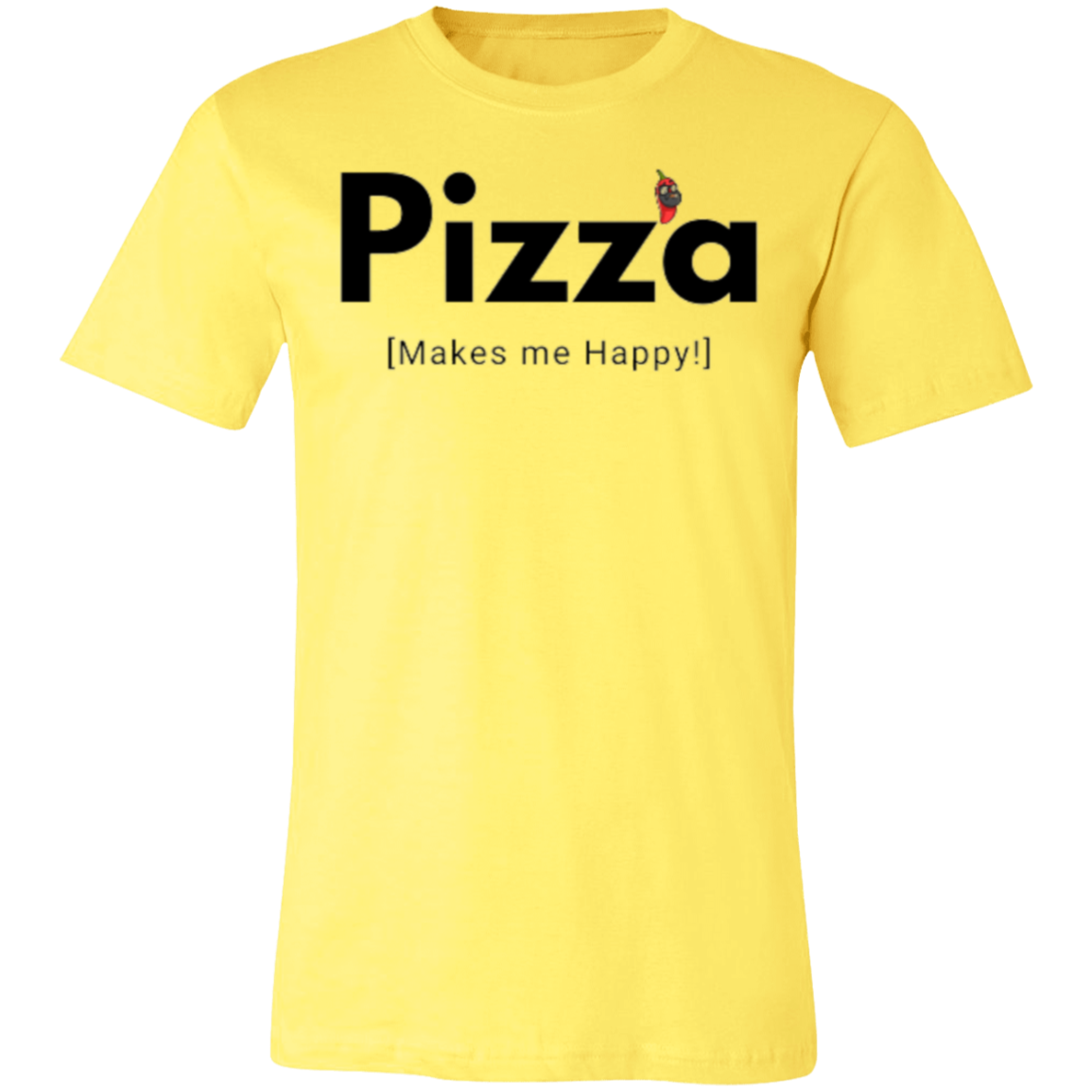 SD Pizza Happy Unisex Jersey Short-Sleeve T-Shirt