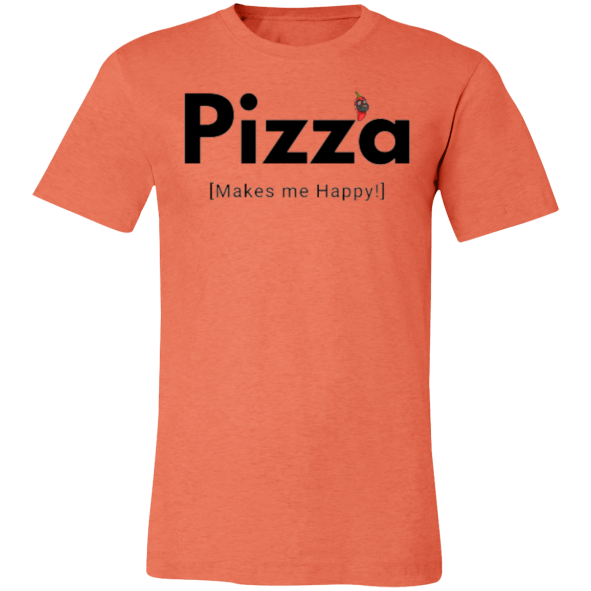 SD Pizza Happy Unisex Jersey Short-Sleeve T-Shirt