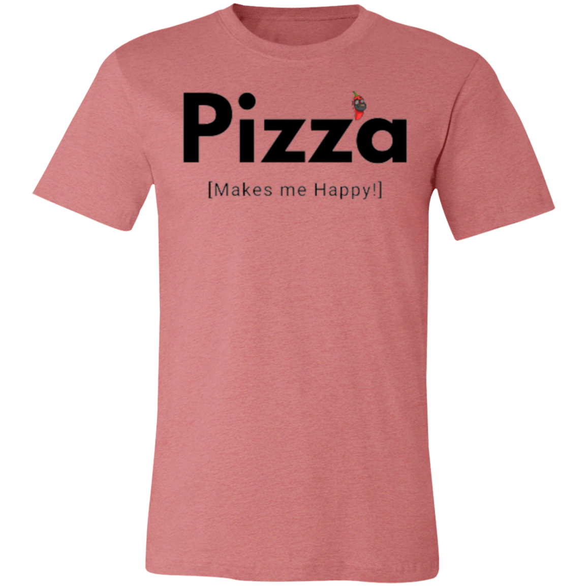 SD Pizza Happy Unisex Jersey Short-Sleeve T-Shirt