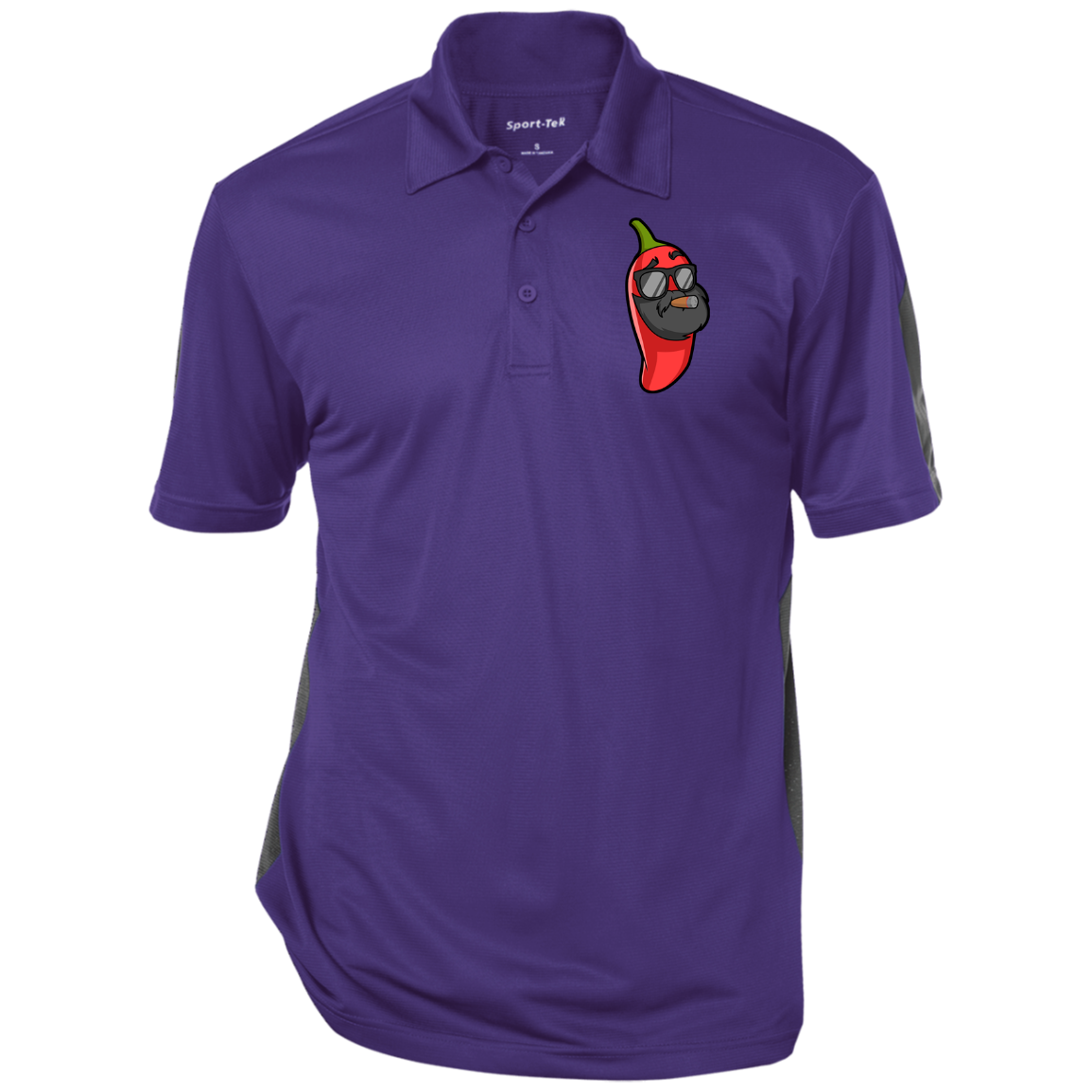 SD-Pablo Pepper Performance Textured Three-Button Polo