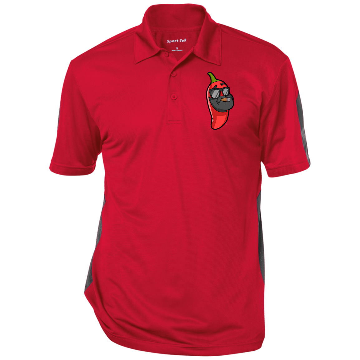 SD-Pablo Pepper Performance Textured Three-Button Polo