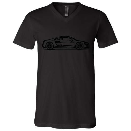 R8 Unisex Jersey SS V-Neck T-Shirt